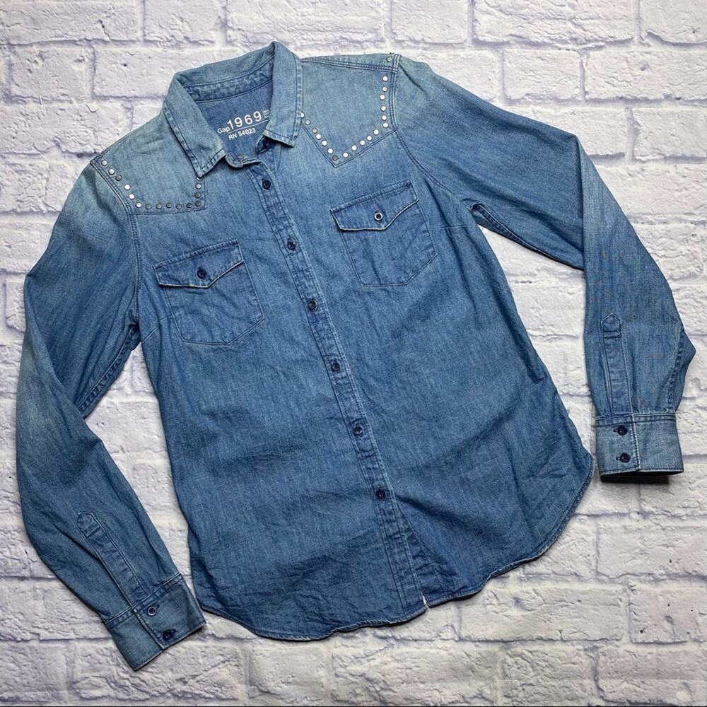 Gap 1969 Ranch Jean Button Down Denim Shirt
